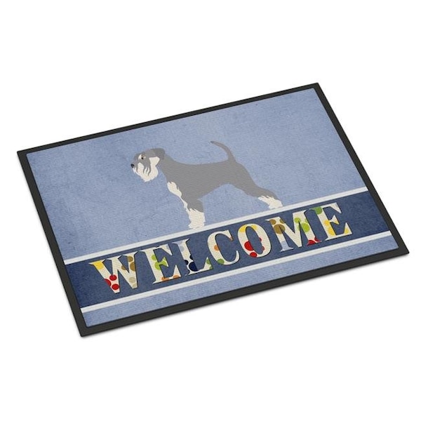 Carolines Treasures Carolines Treasures BB8350MAT Schnauzer Welcome Indoor or Outdoor Mat - 18 x 27 in. BB8350MAT - main